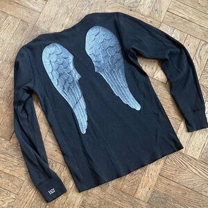 Vato los angeles angel wing thermal top vintage y2k wing shirt